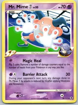Mr. Mime 28/111 - Rising Rivals - Non Holo - Pokemon TCG Rare LP - Image 1