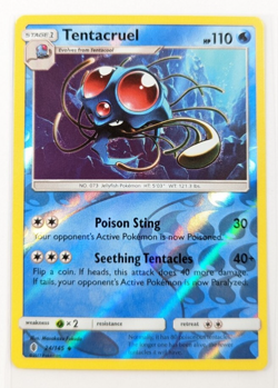 Pokemon TCG Tentacruel Sun & Moon: Guardians Rising 24/145 Reverse Holo NM - Image 1