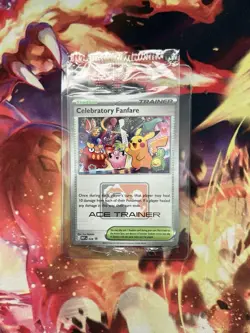 SEALED Pokemon Celebratory Fanfare Ace Trainer Promo 2025 English - Image 1