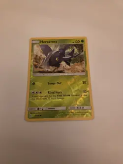 Heracross 9/236 Reverse Holo - Sun & Moon Cosmic Eclipse - Pokemon TCG - NM - Image 1