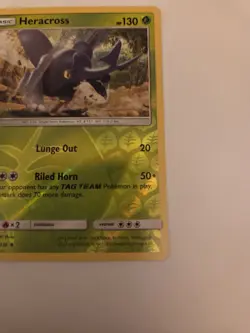 Heracross 9/236 Reverse Holo - Sun & Moon Cosmic Eclipse - Pokemon TCG - NM - Image 4