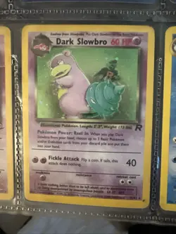 Pokemon TCG Dark Slowbro Team Rocket Holo Rare Unlimited - Image 1