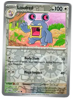 Loudred 149/182 Reverse Holo SV04: Paradox Rift Pokemon TCG - Image 1
