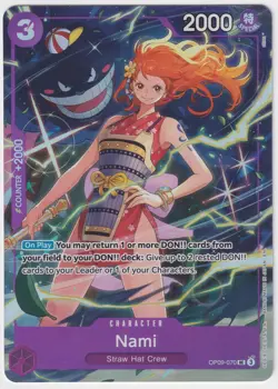 Nami OP09-070 Promo GENGAR NAMI NM One Piece TCG English - Image 1