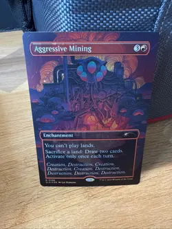 Mtg Secret Lair - Aggressive Mining - GALAXY Foil -NM - Image 1