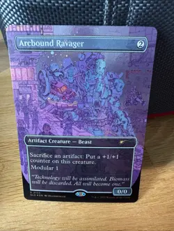 Mtg Secret Lair Deathburger- Arcbound Ravager - GALAXY Foil -NM - Image 1