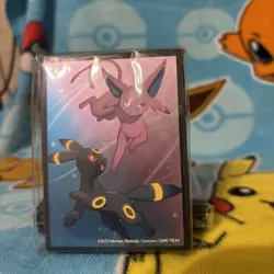 Pokemon TCG Prismatic Evolutions Umbreon Espeon Figure Collection Sleeves Sealed - Image 1