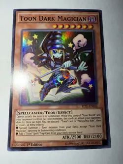 Yu-Gi-Oh Toon Dark Magician TDIL-EN032 The Dark Illusion 1st Edition - Image 1