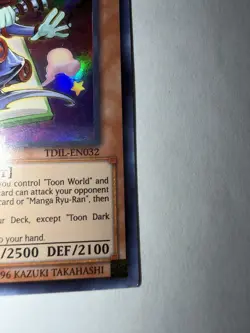Yu-Gi-Oh Toon Dark Magician TDIL-EN032 The Dark Illusion 1st Edition - Image 3