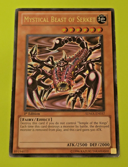 Yu-Gi-Oh Mystical Beast of Serket 1st Edition Ultra Rare SDMA-EN037 - Image 1