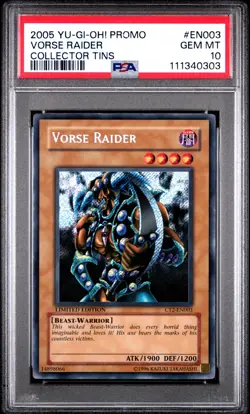 2005 Yu-Gi-Oh! Vorse Raider Collector Tins CT2 Promo GEM MINT PSA 10 - Image 1