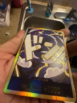 Bandai One Piece CCG Don!! Card Holo Your Turn +1000 Standard Size Card Stock - Image 5