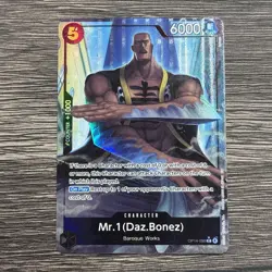 One Piece Mr. 1 DAZ.BONEZ (Alternate Art) OP14-090 The Azure Sea's Seven - Image 1