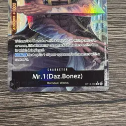 One Piece Mr. 1 DAZ.BONEZ (Alternate Art) OP14-090 The Azure Sea's Seven - Image 2