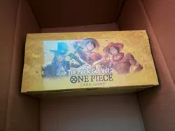 One Piece: TS-02 - Tin Pack Full Display Set Vol.2 New & Sealed (OP13 Inside) - Image 2