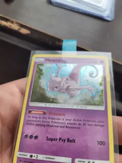Pokemon Mewtwo Black Star Promo SM77 Sm Holo - Image 5