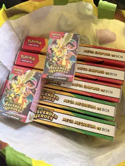 Pokemon TCG: Mega Evolution Ascended Heroes - Mega ex Box x5 + 2 Boosters Sealed - Image 3