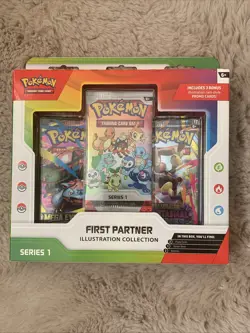 2x Pokemon First Partner Illustration Collection Series 1 Sealed Box Promo - Image 1
