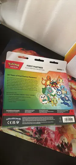 Pokemon First Partner Illustration Collection Series 1 Box Promo Booster - Image 1