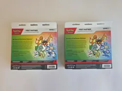 Pokemon First Partner Illustration Collection Series 1 Promo Illustration Box x2 - Image 2
