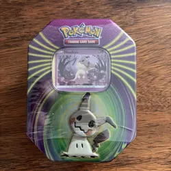 Pokemon TCG Tin mimikyu 3 Booster Packs Foil Card Exclusive Rare New Sealed - Image 1