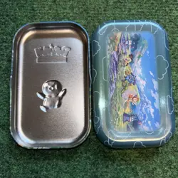 Pokemon TCG Tin Piplup & Mime Jr. Blue 2022 Trading Card Game Empty - Image 2