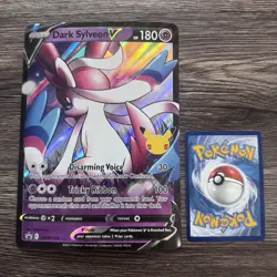 Dark Sylveon V SWSH134 Jumbo Cards Holo Oversized Celebrations 25th Anniversary - Image 1