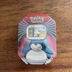 Pokemon Trading Card Game Snorlax Tin Promo Sealed Box English Card Stock Tin - Image 1