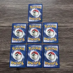 Lot of All 7 vintage Pokemon Base Set Energy Cards LP Double Colorless 96-102 - Image 2