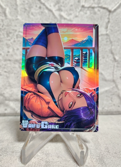 Yoruichi Trading Card Waifu Goddess Story Anime Girl holo Karte Manga Full Art - Image 1