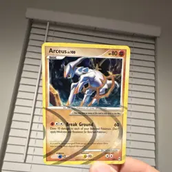 Pokemon Arceus AR8 Arceus Holo Rare Basic 80 HP Break Ground 2009 TCG Card - Image 1