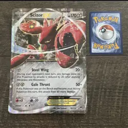 Pokemon TCG Scizor EX BREAKpoint 76/122 JUMBO Oversized Ultra Holo Rare Card - Image 1
