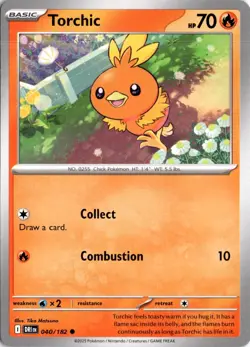Torchic 040/182 SV10: Destined Rivals Pokemon Card TCG - Image 1