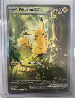 Pokemon Pikachu EX Holo Rare 276/217 Thunderbolt HP 200 ASC EN Card Nintendo - Image 1