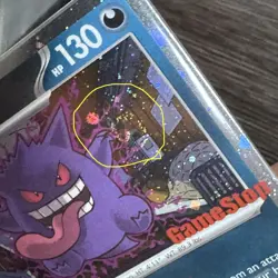 Pokemon GENGAR Promo Holo Card GameStop Exclusive w/ DOUBLE SWIRL 🌀🌀 Sealed - Image 2