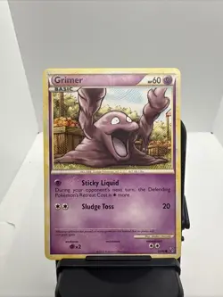 GRIMER 50/90 - NON-HOLO COMMON - HGSS Undaunted - 2010 Pokemon Card - LP - Image 1