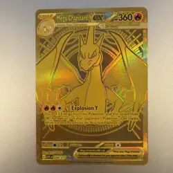 Mega Charizard Y ex 294/217 Gold Mega Hyper Rare Ascended Heroes Pokemon Card - Image 1
