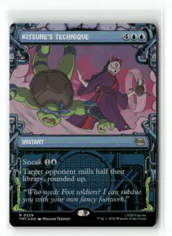 Kitsune's Technique (Showcase) 0229 TMNT Magic: The Gathering Foil NM - Image 1