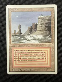 MTG Plateau Revised Dual Land Rare Vintage Magic The Gathering LP/MP - Image 1
