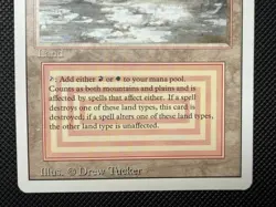 MTG Plateau Revised Dual Land Rare Vintage Magic The Gathering LP/MP - Image 5