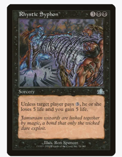 Rhystic Syphon - Prophecy (PCY) Vintage Magic the Gathering (x4) Playset - Image 1