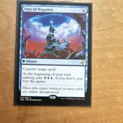 Magic: The Gathering Pact of Negation Rare Instant Time Spiral Blue 077 Regular - Image 1