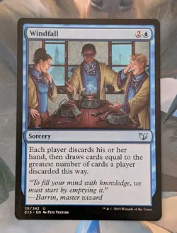 MTG Commander 2015 Uncommon WINDFALL NM - Image 1