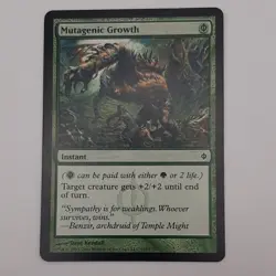 Magic: The Gathering Mutagenic Growth New Phyrexia Common Green 116 - Image 1