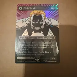 NM Borderless Foil Eddie Brock, MTG, Marvel's Spider-Man, Magic, 233 - Image 1