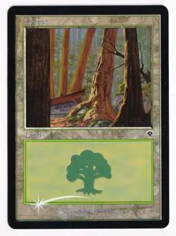 Magic The Gathering MTG TCG Invasion Holo Forest 348/350 - Image 1
