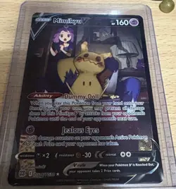 Mimikyu V TG16/TG30 Swsh09: Brilliant Stars Trainer Gallery Holo Pokemon card - Image 1