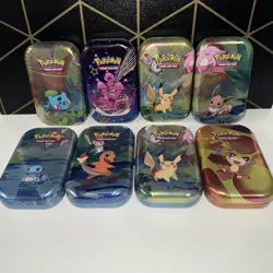 Pokemon Mini Tins Lot of 8 *EMPTY* Pikachu Eevee Charmander Bulbasaur - Image 1
