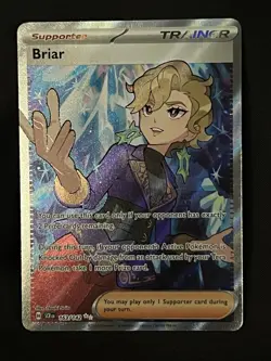 Briar 163/142 SV07 Stellar Crown Holo Secret Rare Full Art Pokemon Card NM/M - Image 1