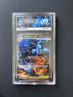 ACE 10 Mega Charizard X EX 125/094 PERFECT SUBGRADES SIR Pokemon TCG GEM MINT - Image 1